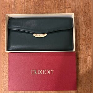 NWT Buxton Dark Green Women's Wallet Vintage